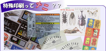 特殊印刷ってナニ? 特殊印刷ってナニ?